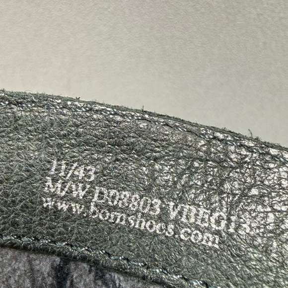 Born Shaylee Black Leather Tall Buckle Heeled Knee-High Boots - Picture 10 of 16